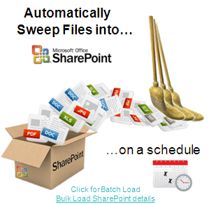 Click her for Batch Load / Bulk Load SharePoint details...