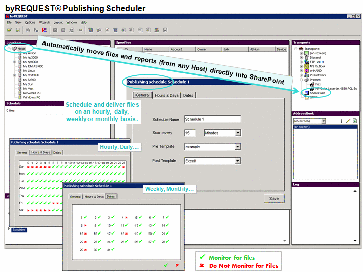 byREQUEST Publishing Schedule options