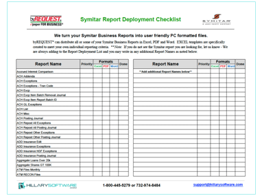 Checklist Template For Software Deployment Download Symitar Report Deployment Checklist